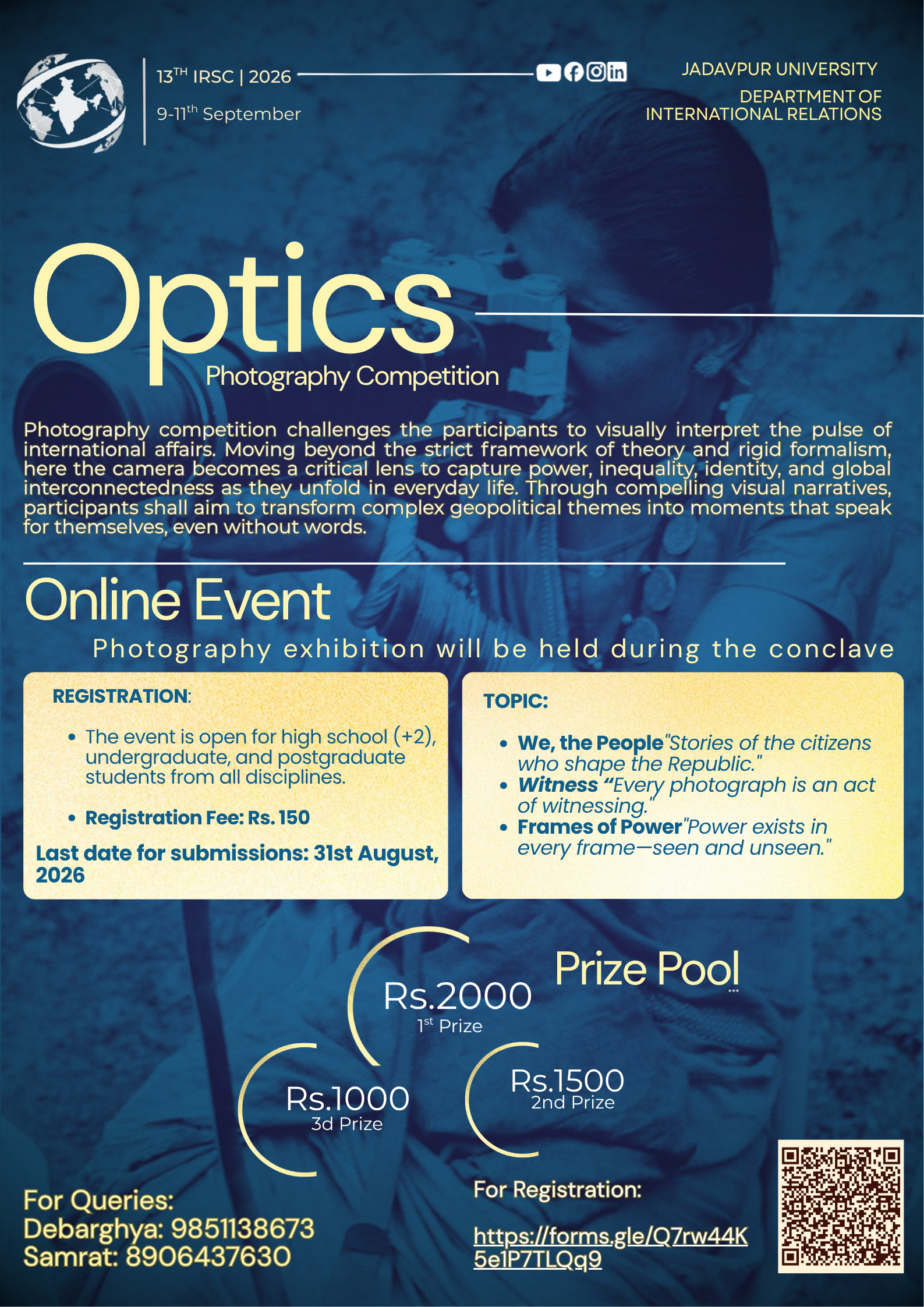 Optics Photography Competition poster