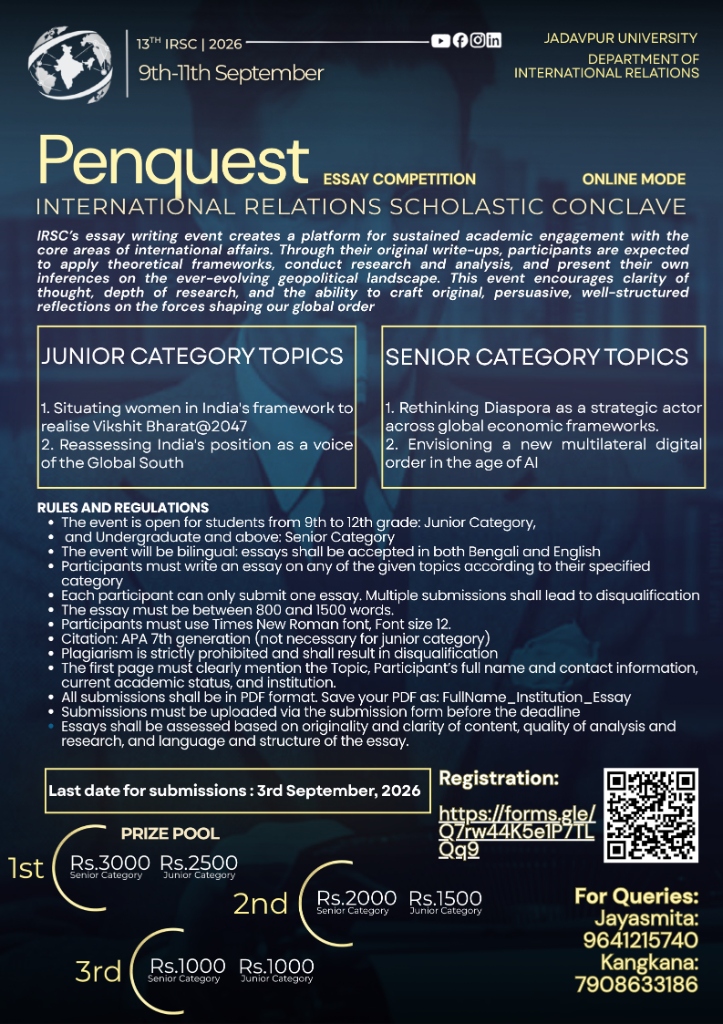 Penquest Essay Competition Poster